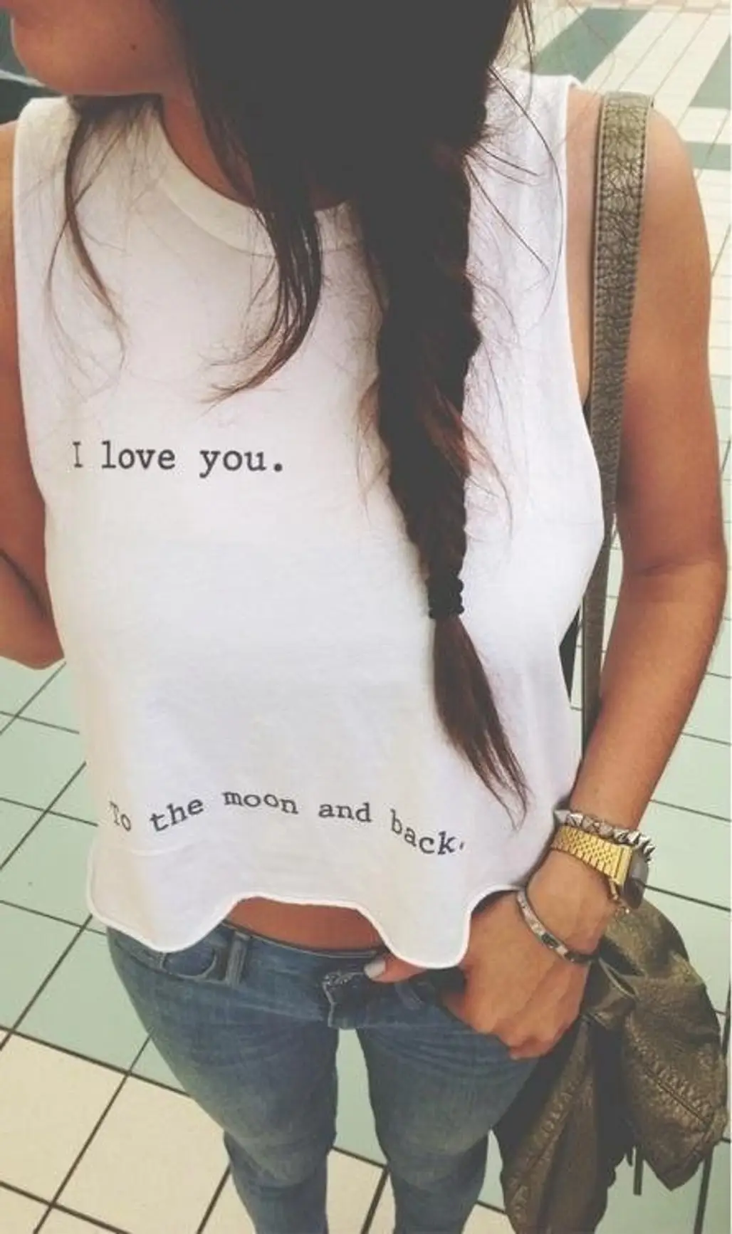 I Love You, to the Moon and Back Tank