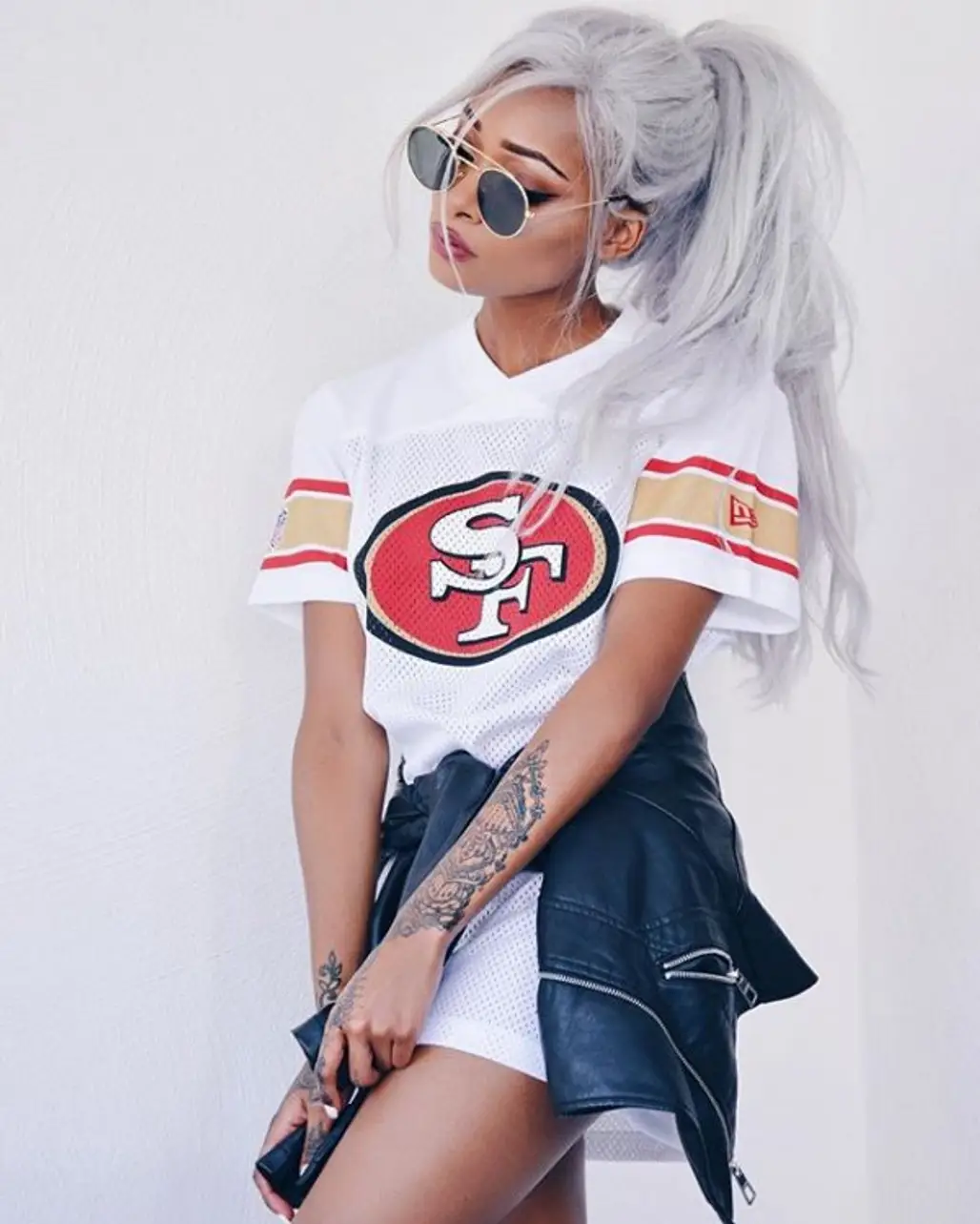 San Francisco 49ers, clothing, hair, t shirt, model,