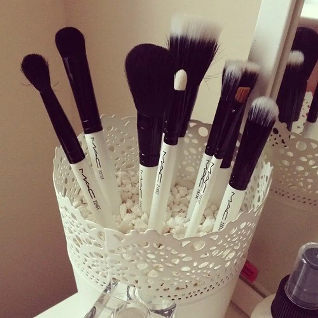 Use Microfiber Towels to Clean Makeup Brushes