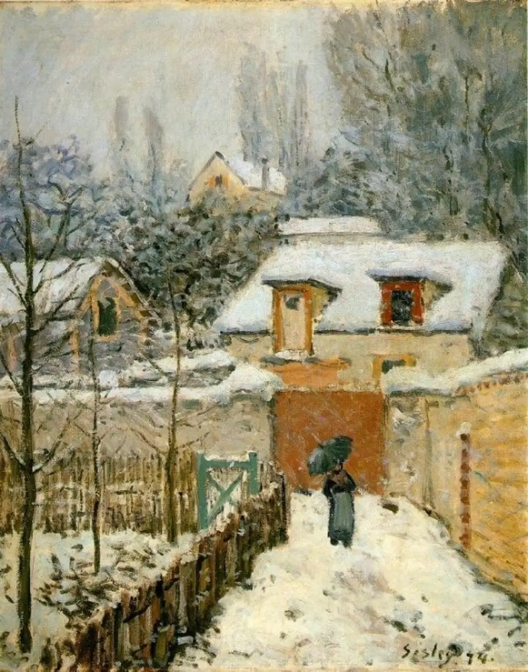 Snow at Louveciennes - Sisley