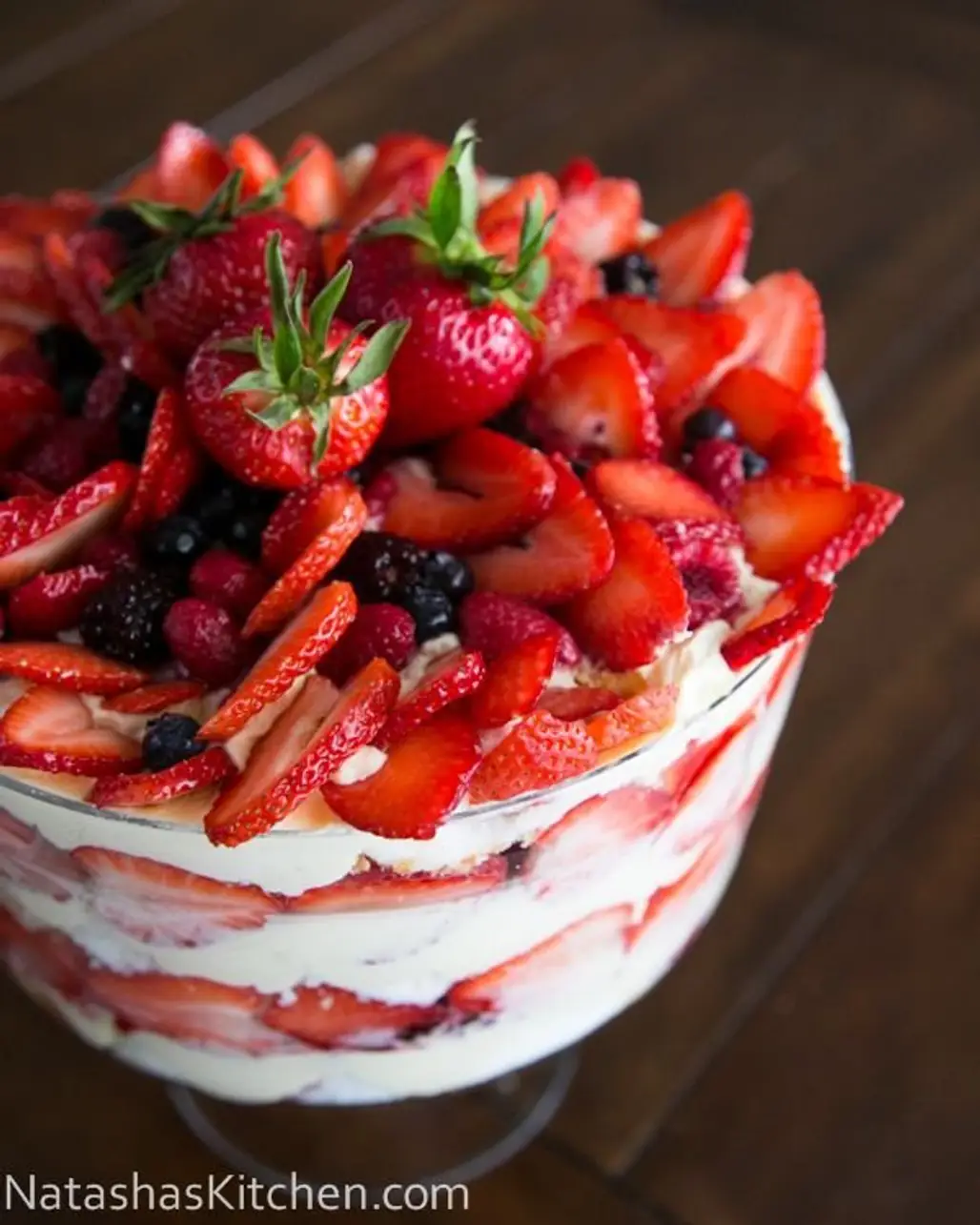 Mixed Berry & Angel Food Trifle