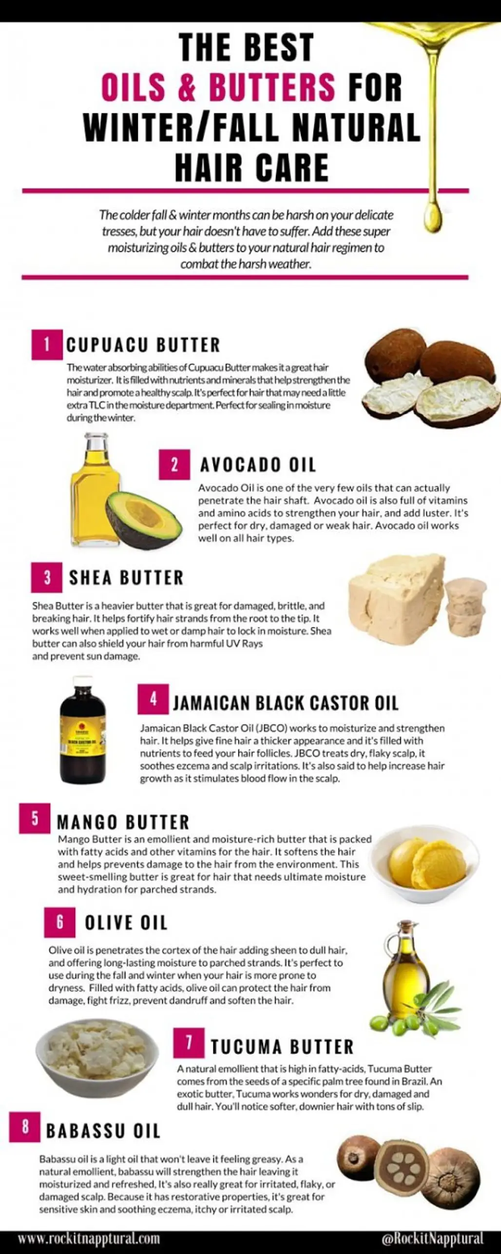 The Best Oils & Butters for Fall/Winter Hair Care