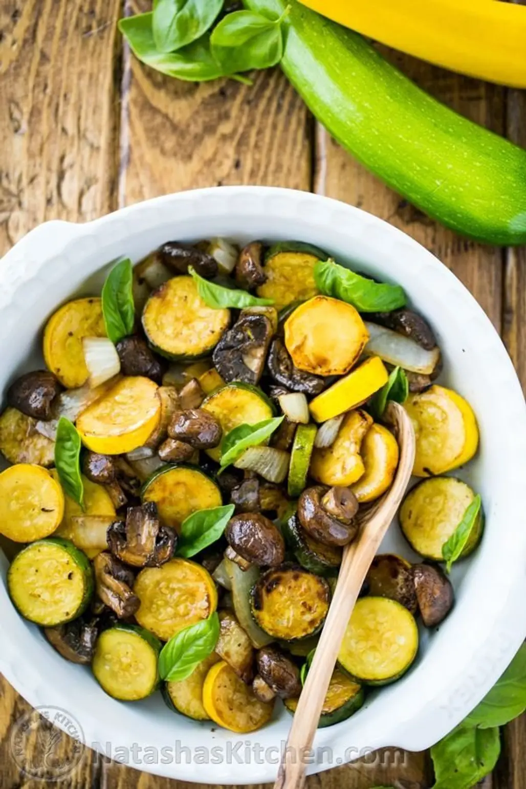 Grilled Zucchini and Mushrooms