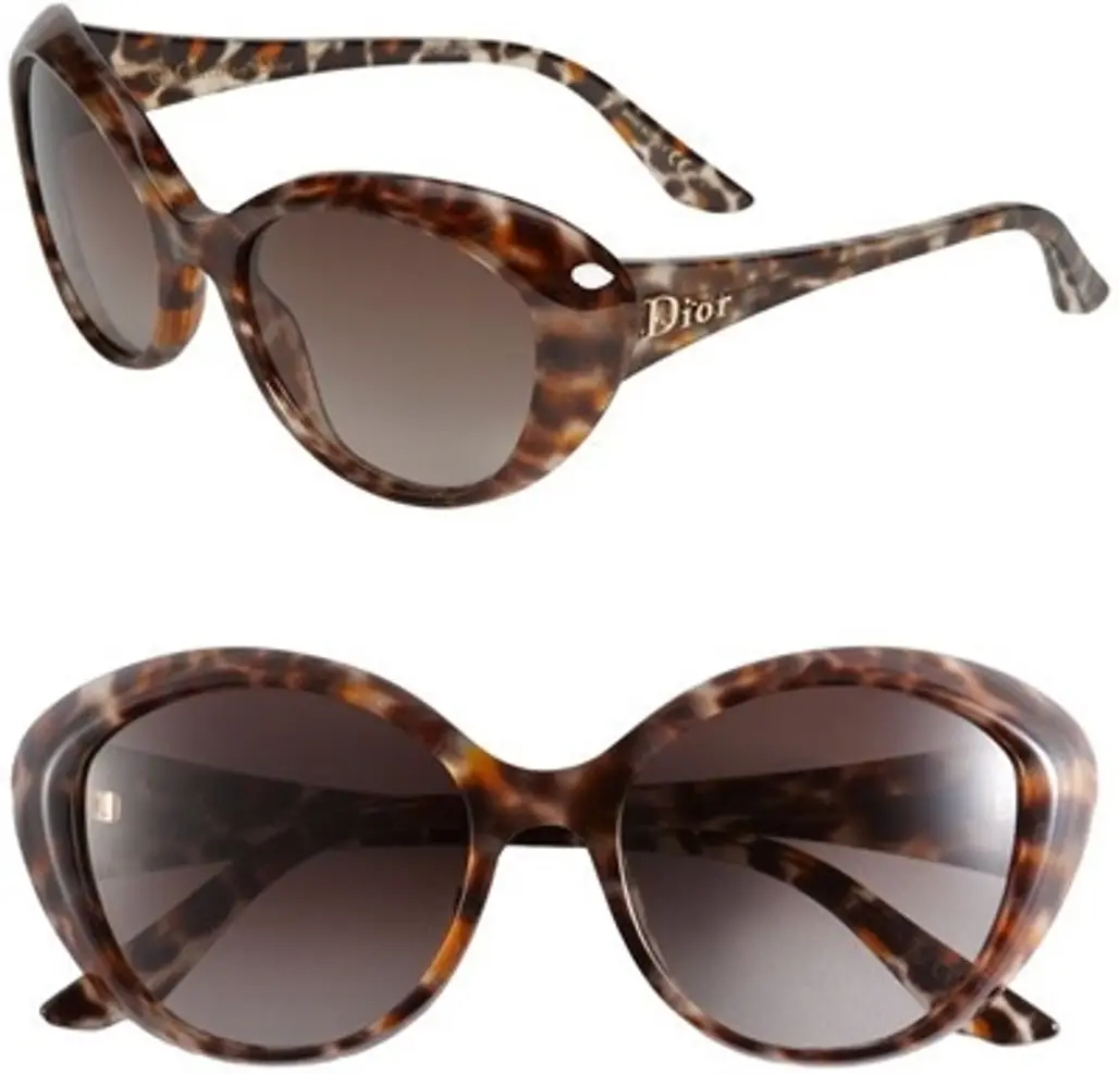 Dior Rounded Cat’s Eye Sunglasses