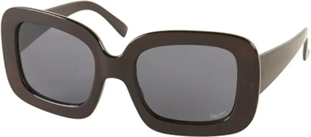 Squint Topshop Black Square Oversized Sunglasses