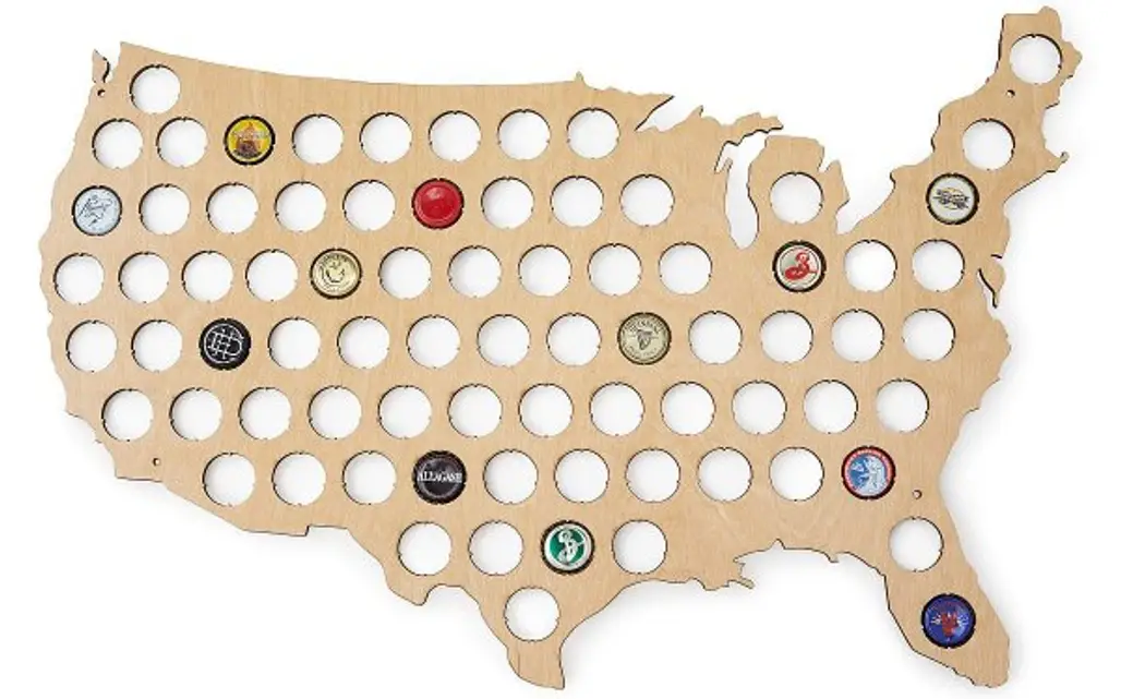 Beer Cap Map USA