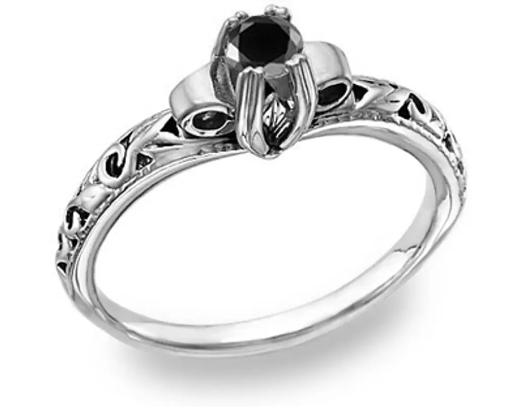 Art Deco Black Diamond Ring