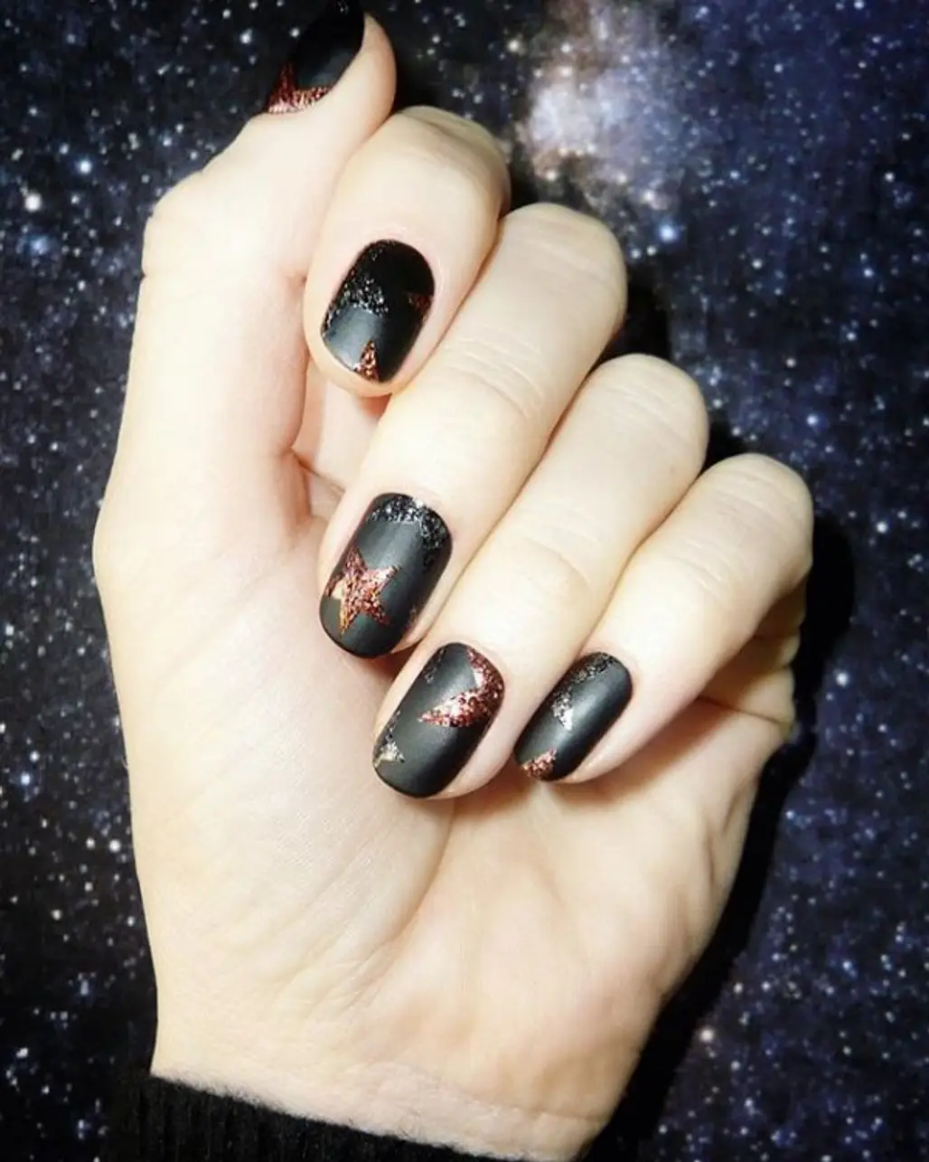 nail, black, manicure, nail care, finger,