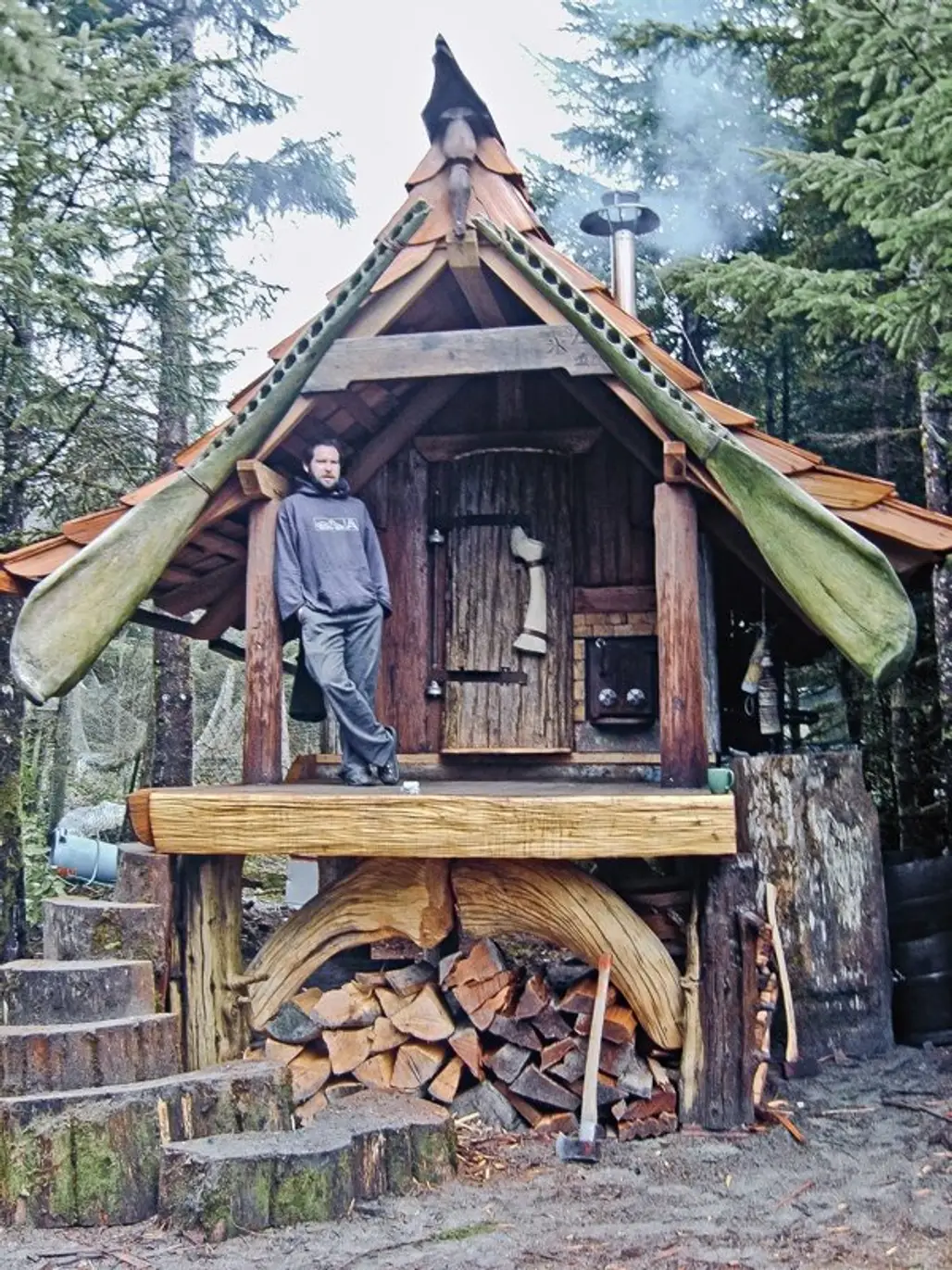 log cabin,building,house,hut,wood,