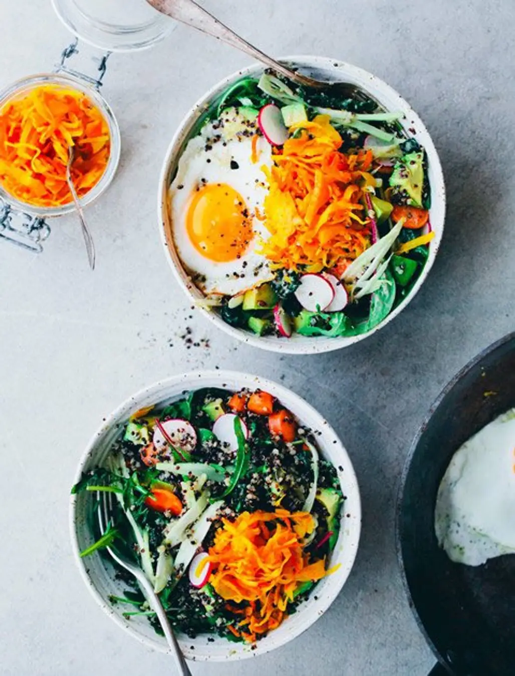 Egg, Carrot, and Kale Salad