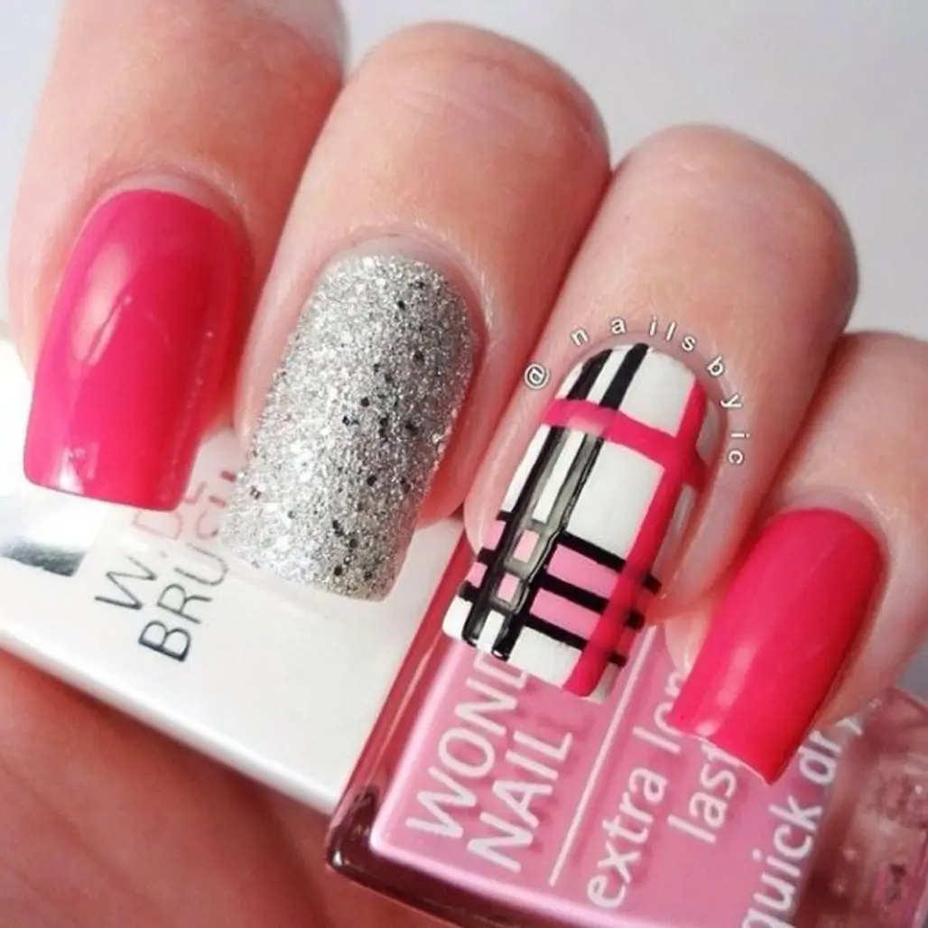 pink,finger,nail,nail care,red,