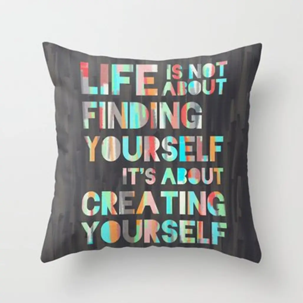 Create Yourself Throw Pillow