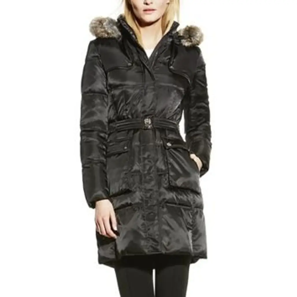Vince Camuto Belted Puffer Coat