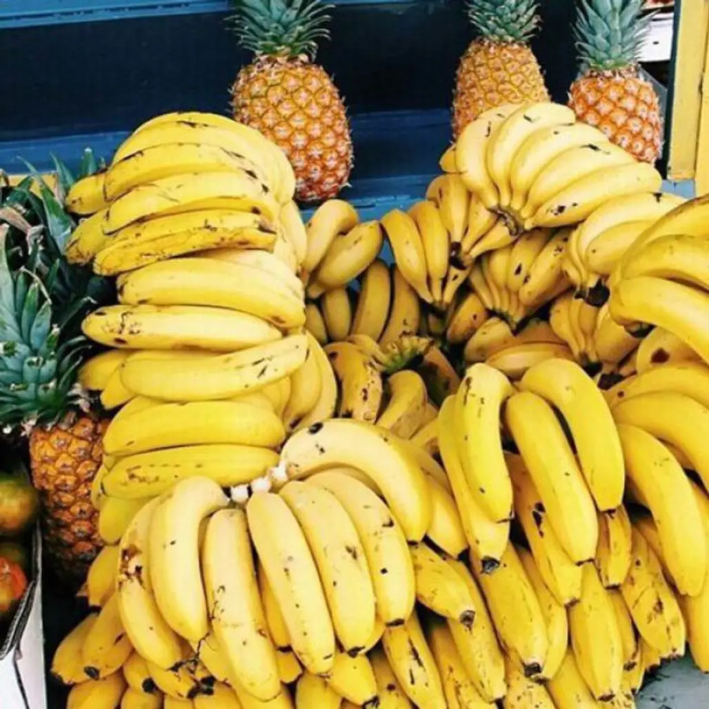 produce, banana, fruit, food, plant,