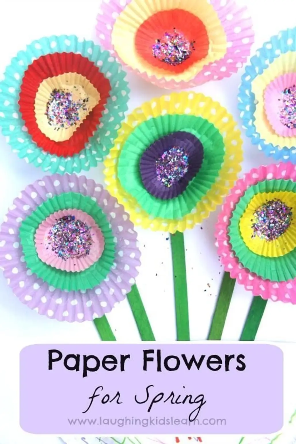Simple Cupcake Paper Flowers