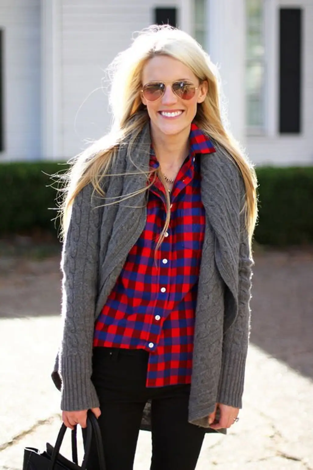 Plaid Looks Warm and Cozy Even when It's Lightweight