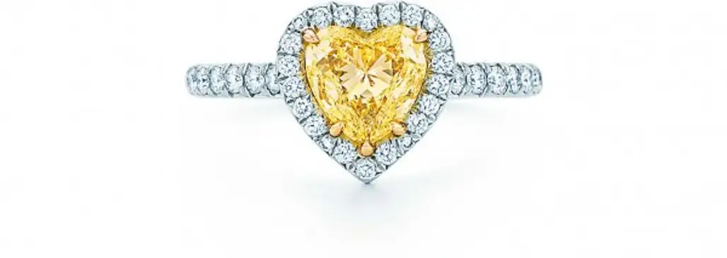 TIFFANY SOLESTE® HEART-SHAPED YELLOW DIAMOND RING