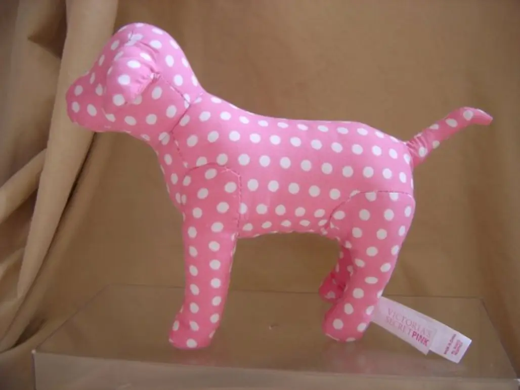 Victoria's Secret PINK Spotted Polka Dot Plush DOG
