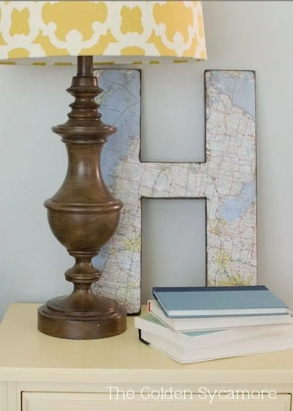 Map Covered Letters Are Perfect Decor