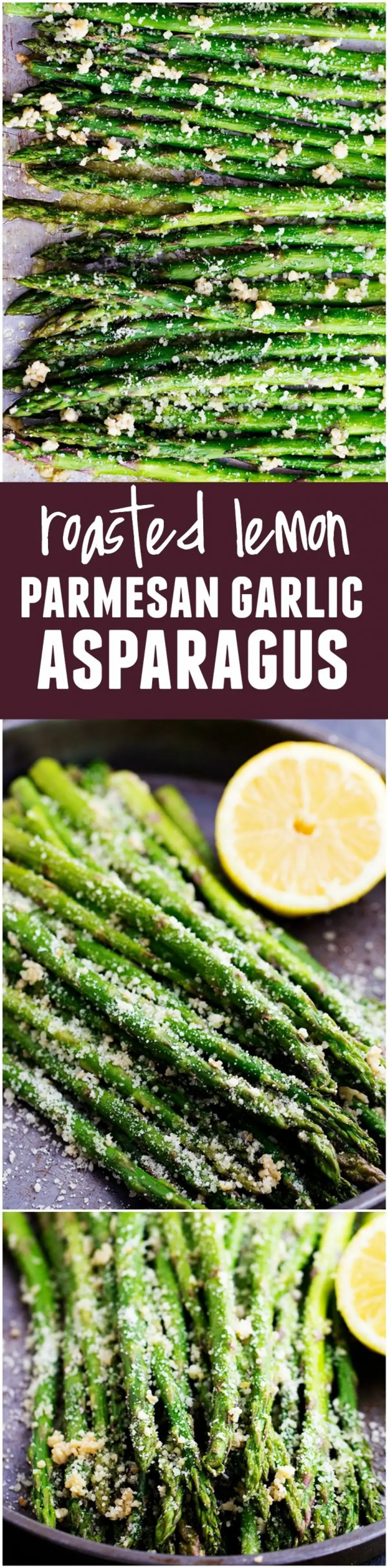 Roasted Lemon Parmesan Garlic Asparagus