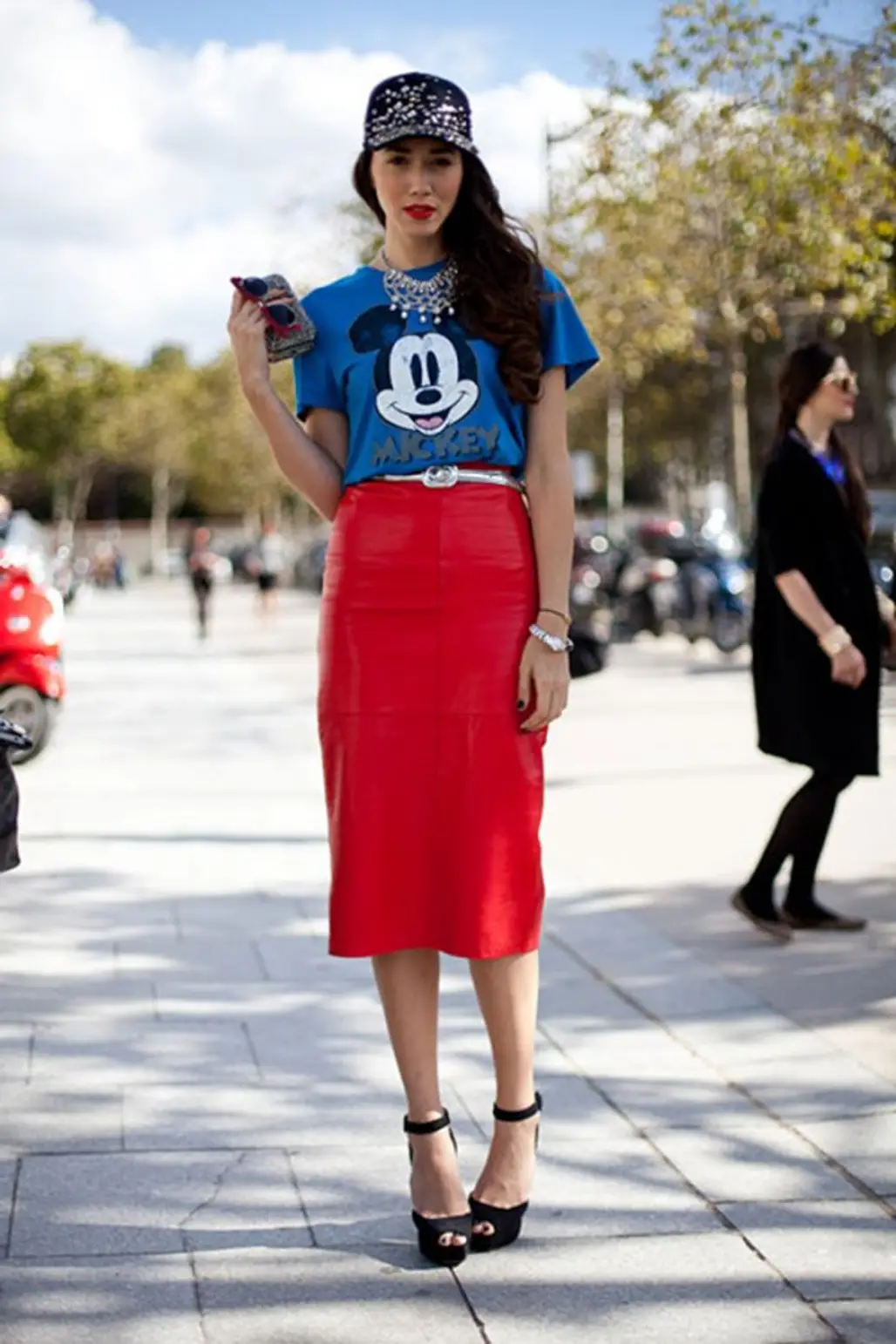 Mickey Tee and a Pencil Skirt