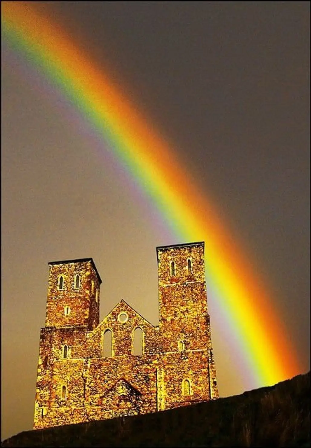 St. Mary's Church at Reculver Castle, England