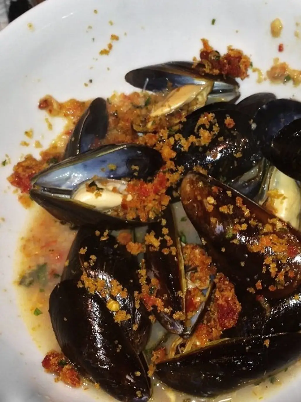 Ina Garten's Mussels and Basil Bread Crumbs