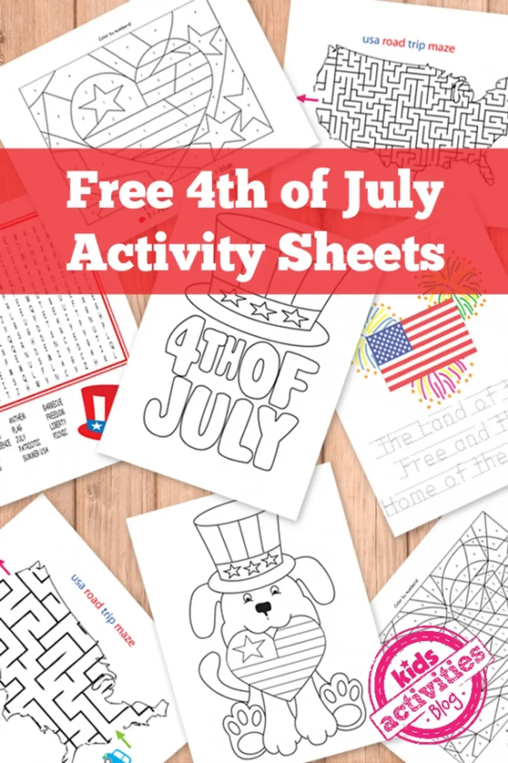 4th of July Activity Sheets