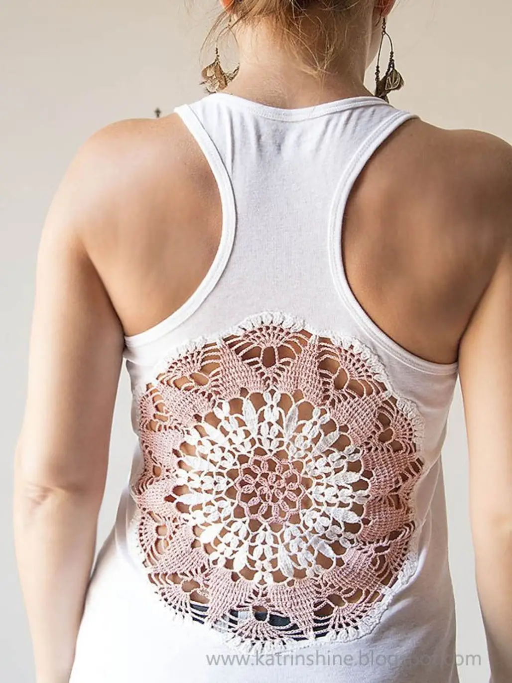 Give a Tank Top a Doily Makeover
