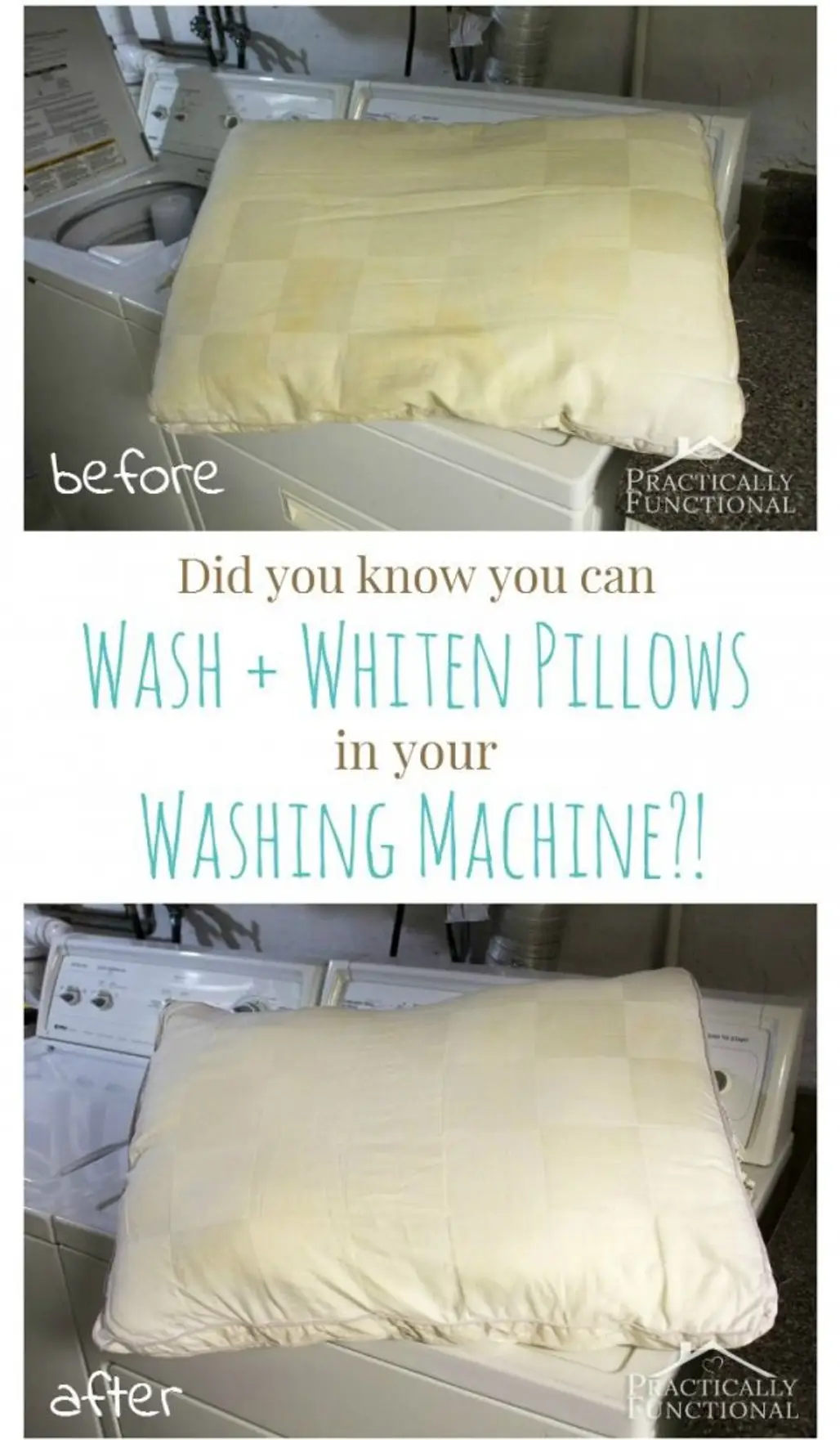 Wash Your Old Pillows in the Washing Machine