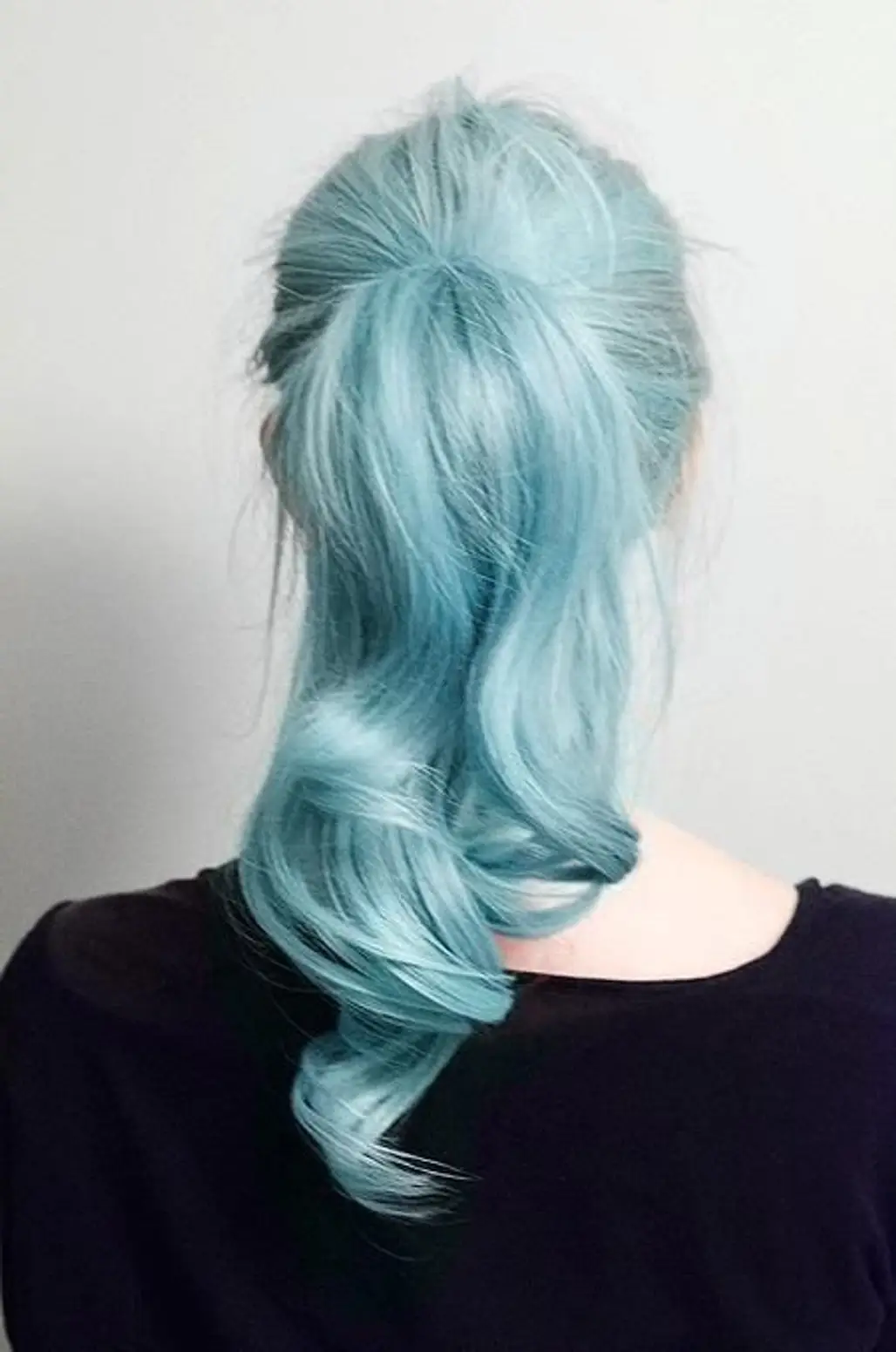 hair,blue,clothing,hairstyle,hair coloring,