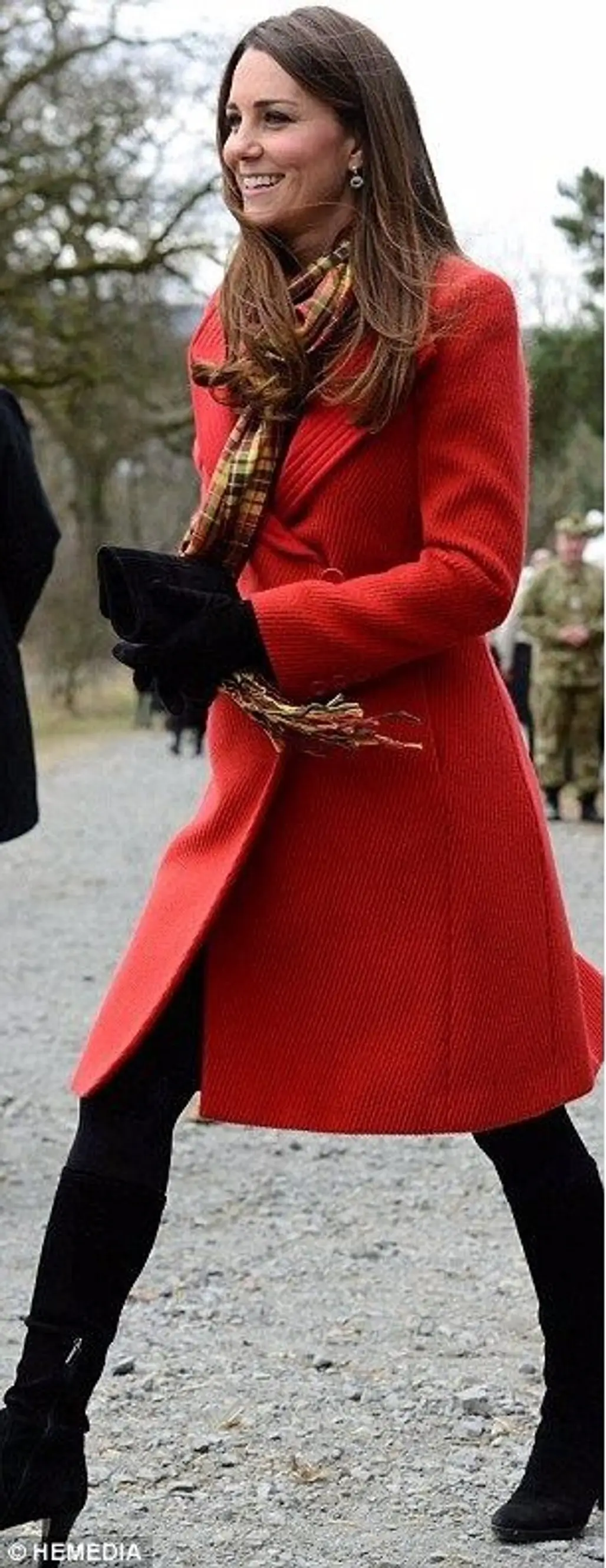 Red Armani Coat