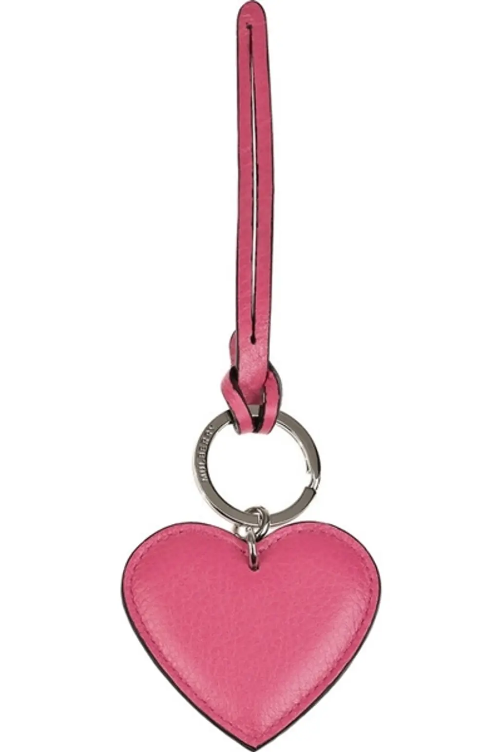 Mulberry Leather Heart Key Fob