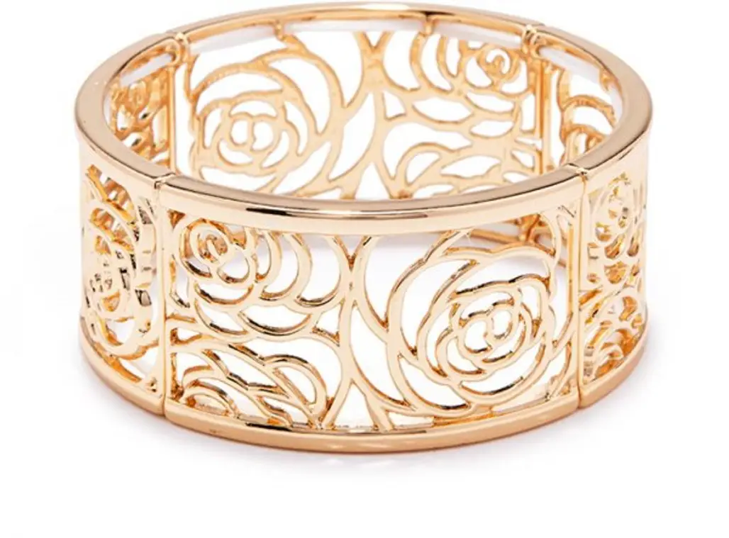 Gold Rose Bracelet