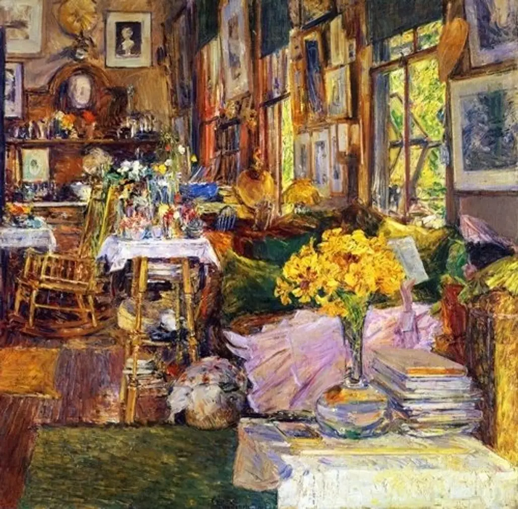 The Room of Flowers - Hassam