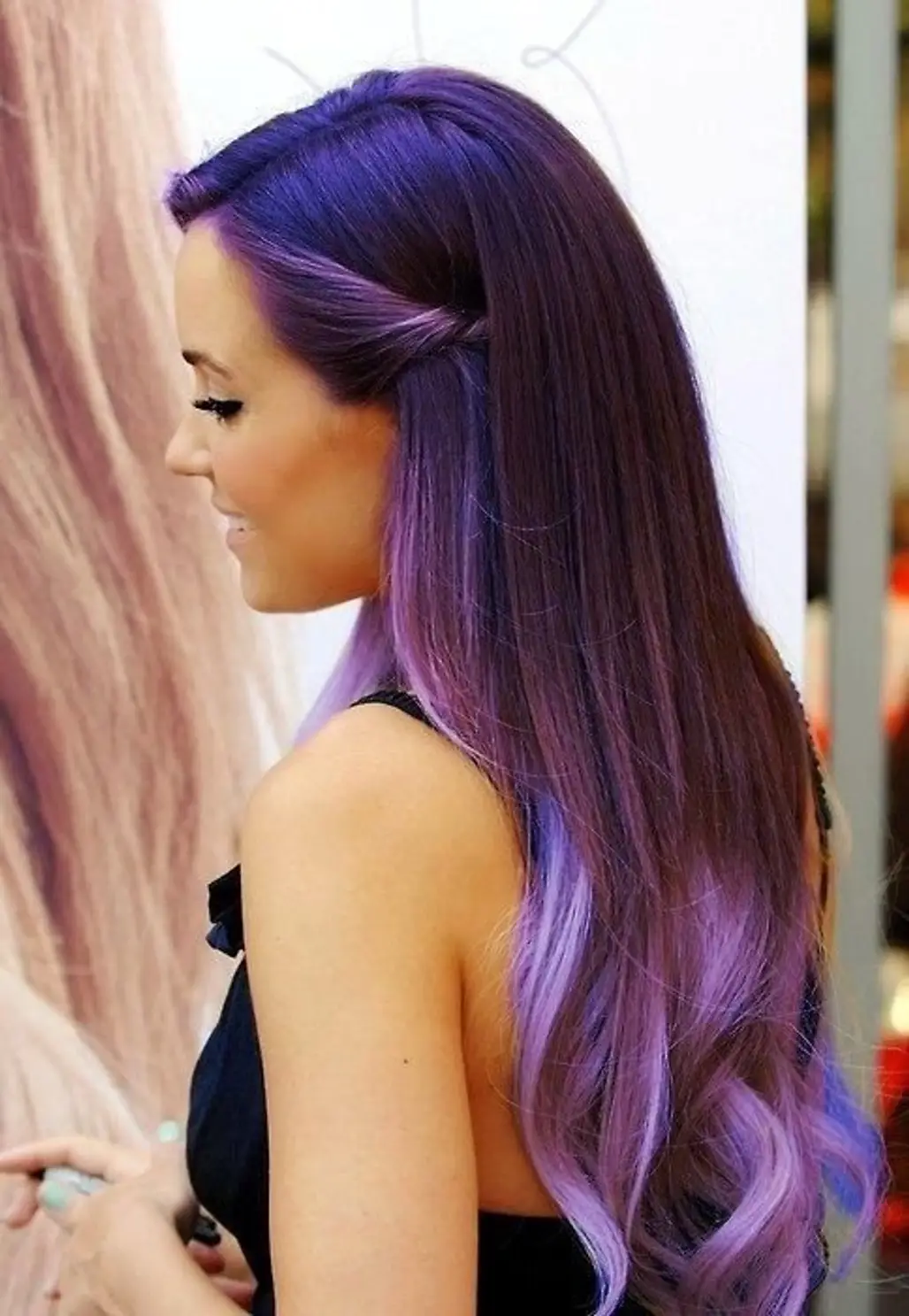 Hair Chalk Ombre