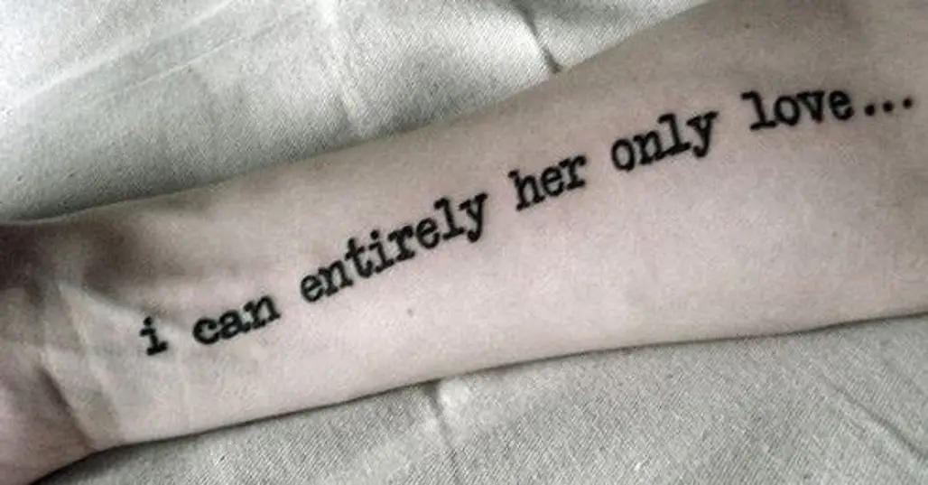 Do you think people should get tattoos of quotes or poems? - Quora