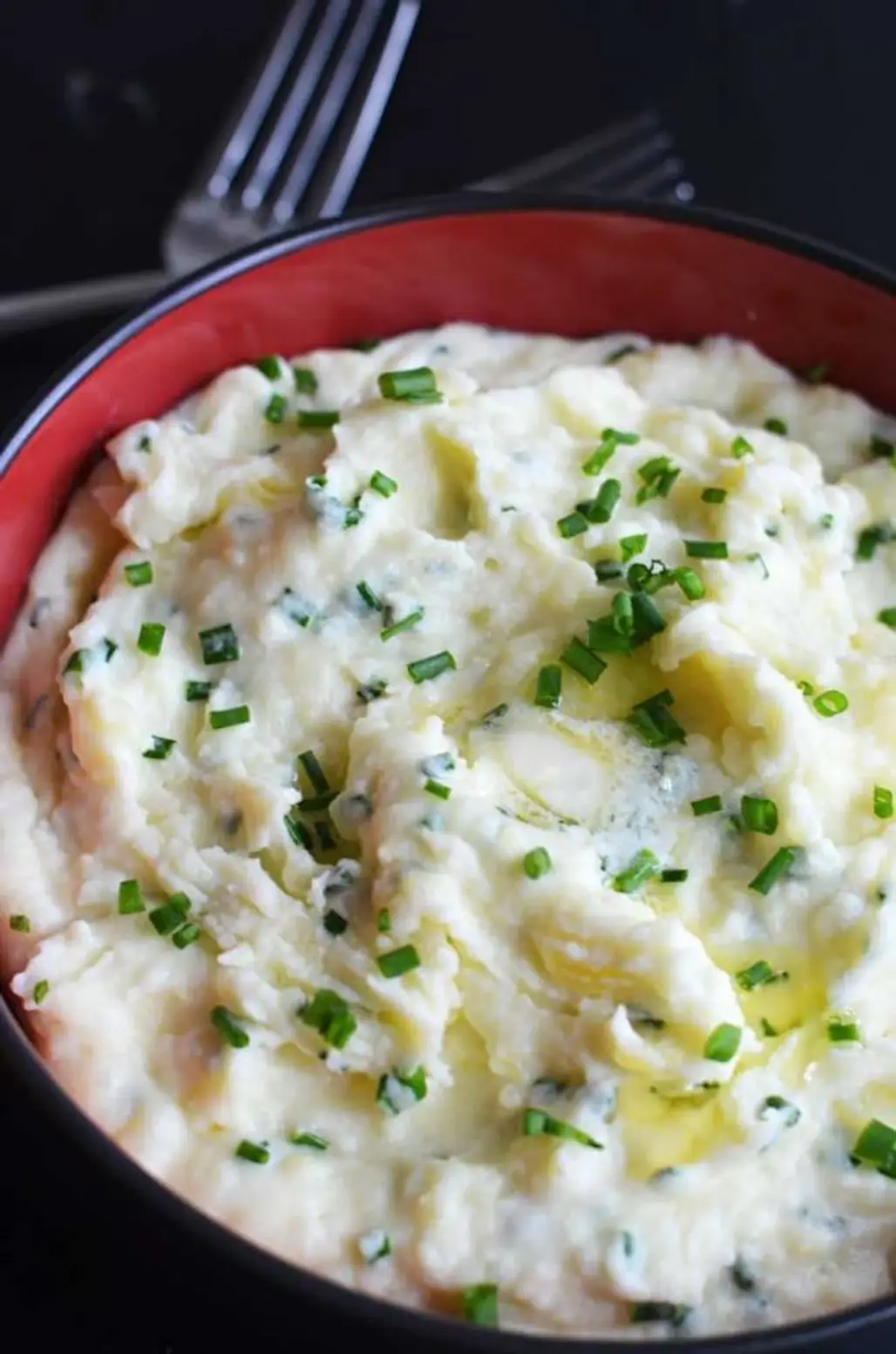Goat Cheese and Chive Mashed Potatoes