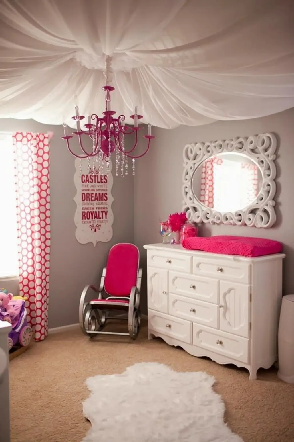 Pink in a Nursery Fit for a Little Princess