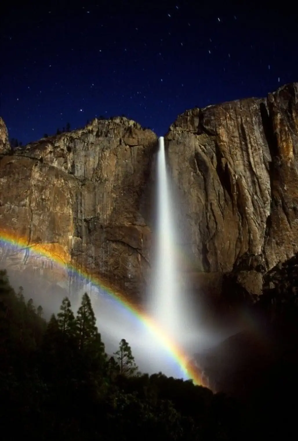 Moonbow at Yosemite Falls -