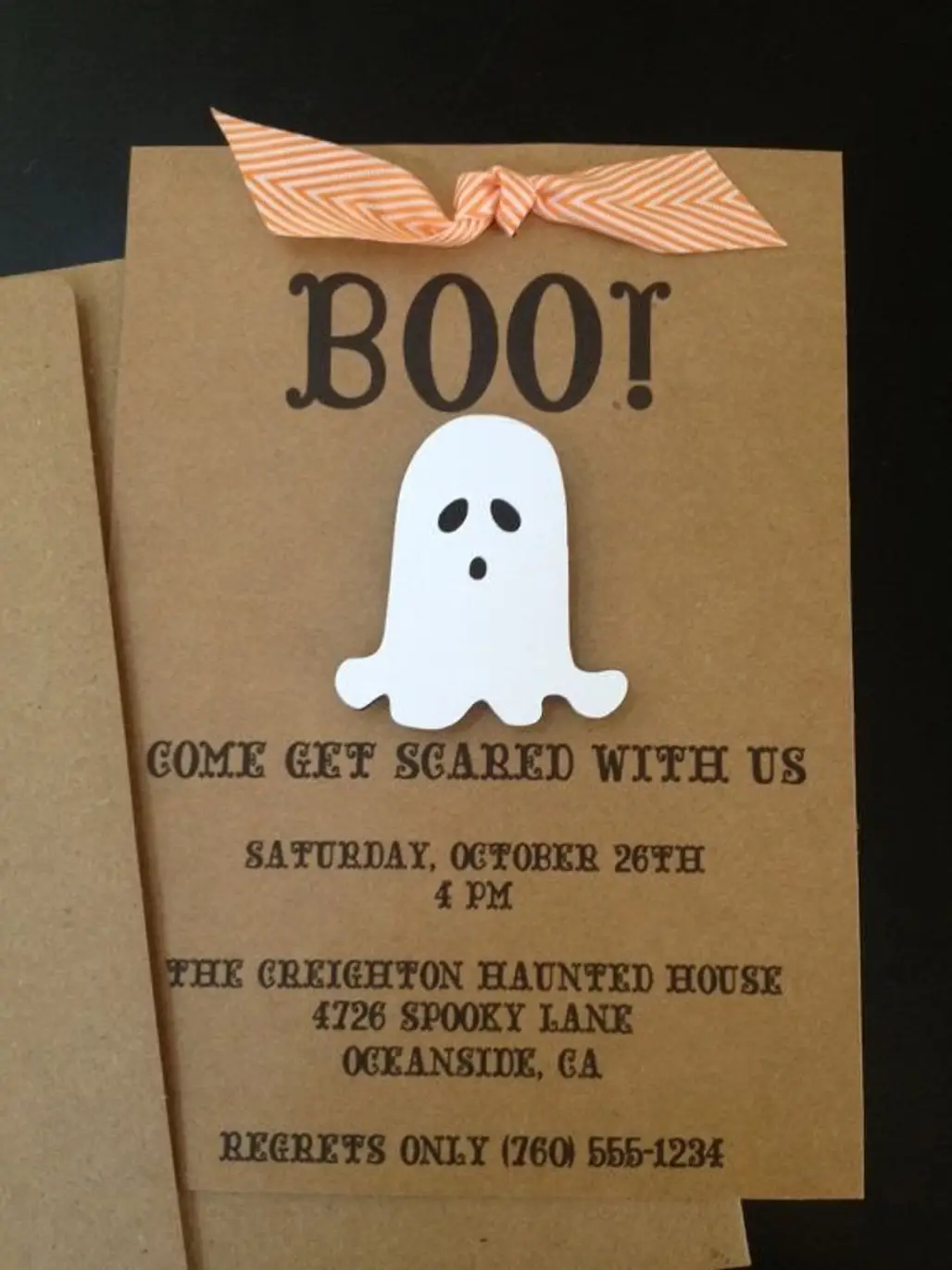 Halloween Party Ghost Invitations