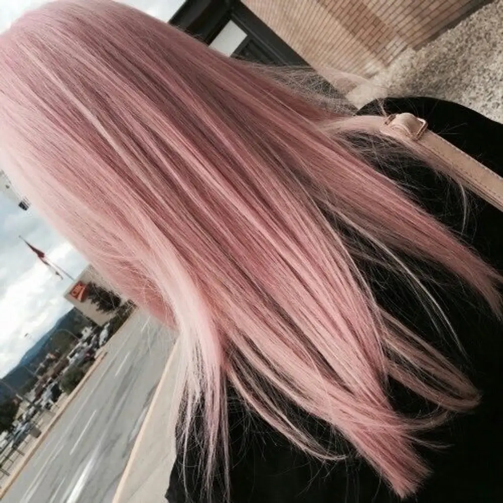 hair, clothing, pink, brown, hair coloring,