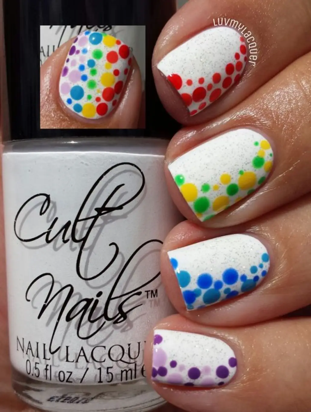 polka-dot-nail-art-design - SoNailicious