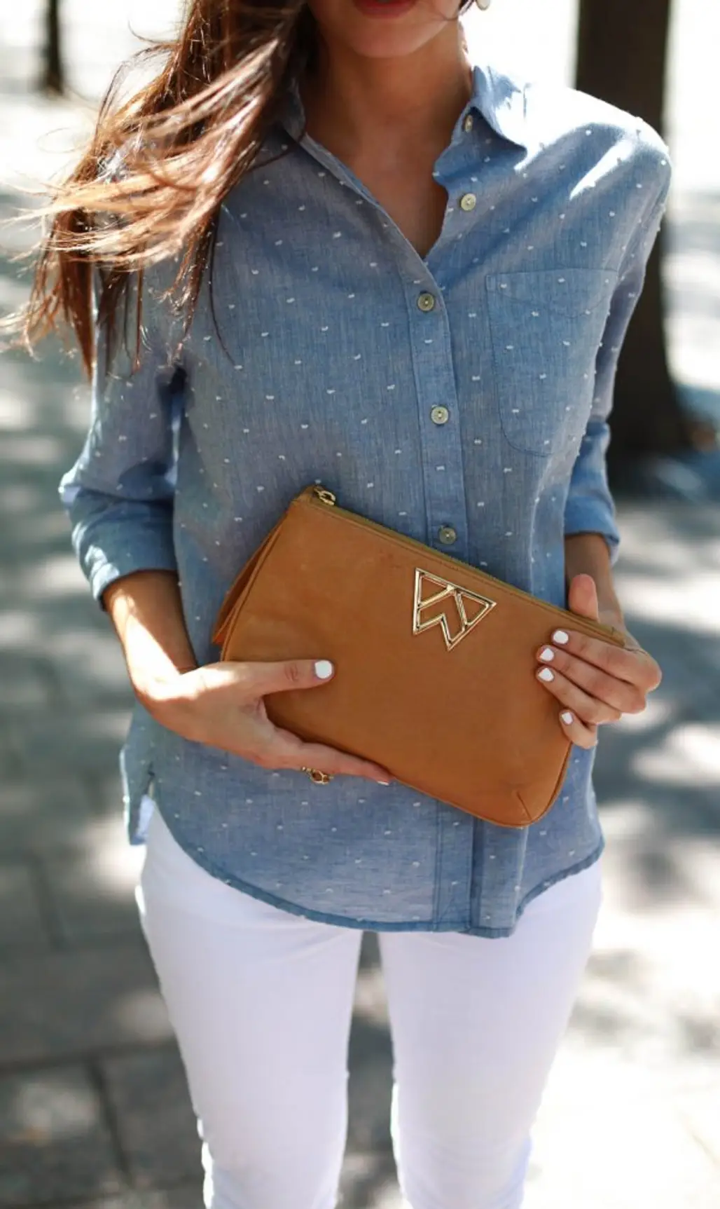 Chambray and White