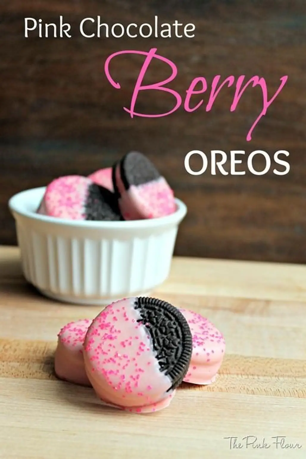 Pink Chocolate Berry Oreos