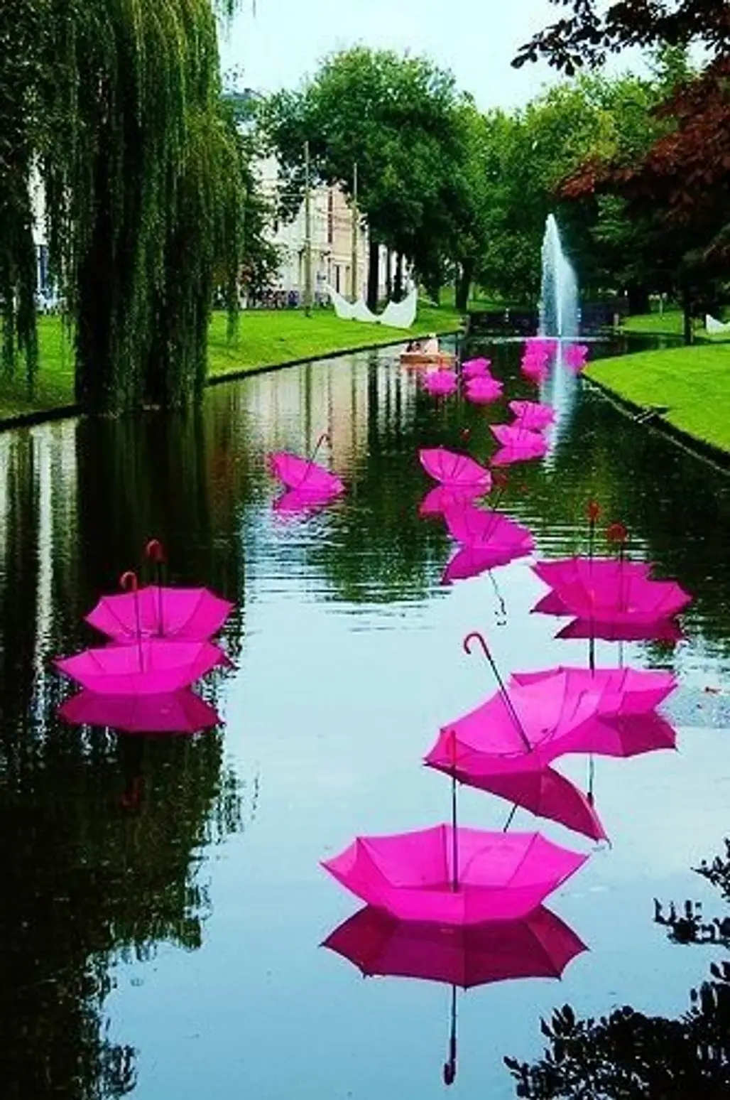 Floating Umbrellas