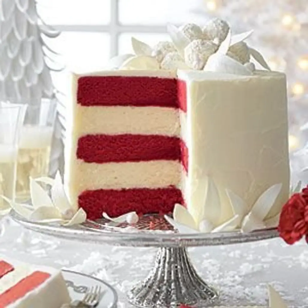 Red Velvet White Chocolate Cheesecake