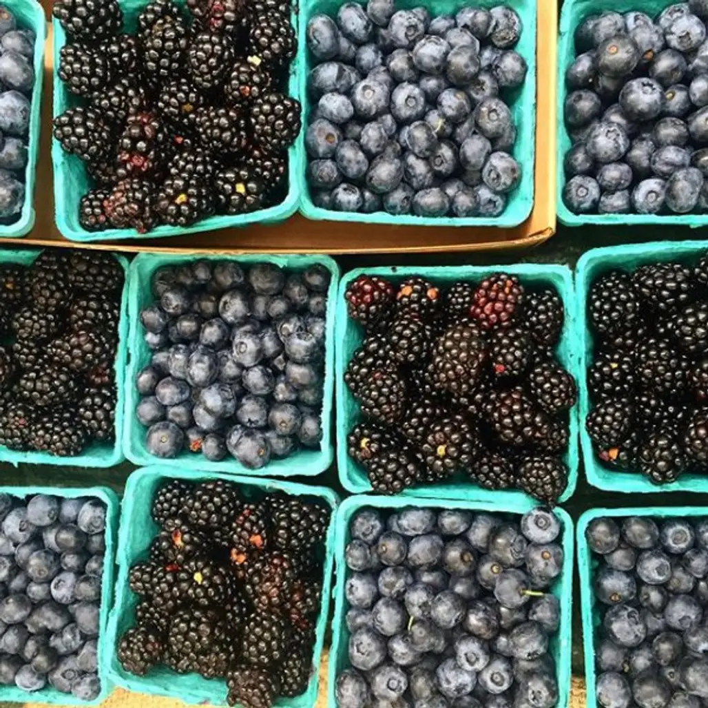 blackberry, food, produce, plant, berry,