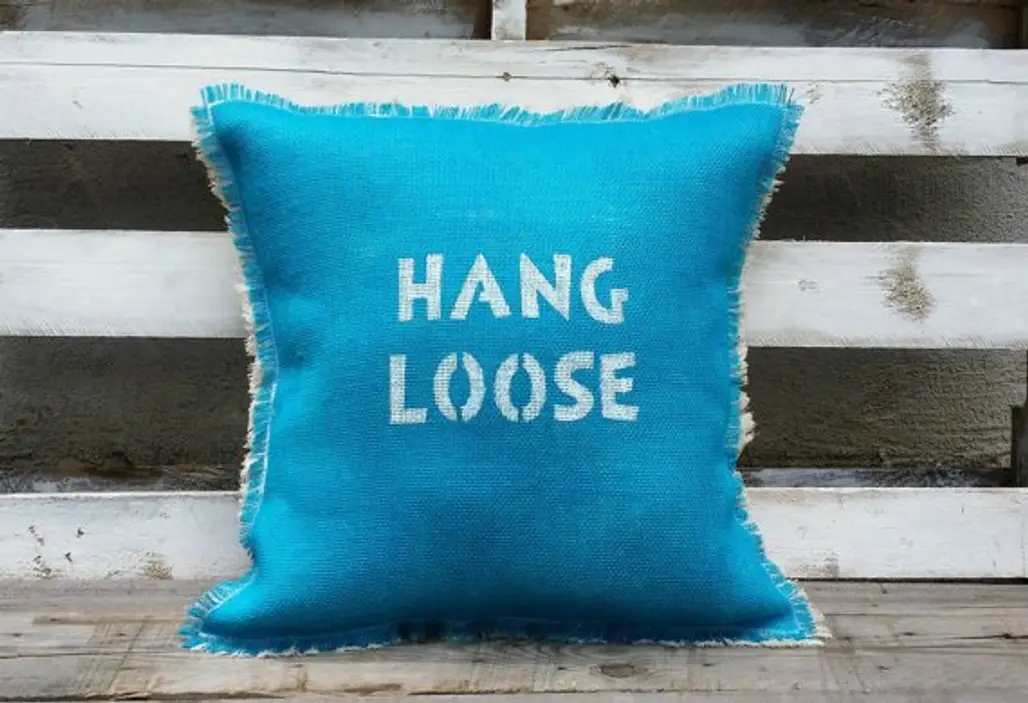 Hang Loose Throw Pillow