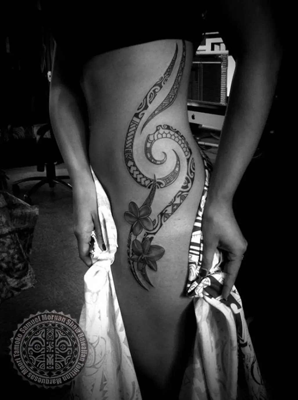 Hawaiian Black Tribal Tattoos 3427